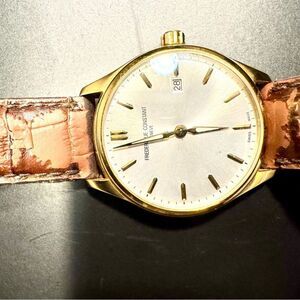 Frederique Constant Gold and Brown Men's Watch